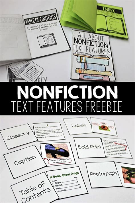 Free Nonfiction Text Features Activity Nonfiction Text Features