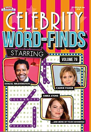 Celebrity Word Find Puzzle Book Vol59 9781559935685 Books Amazonca