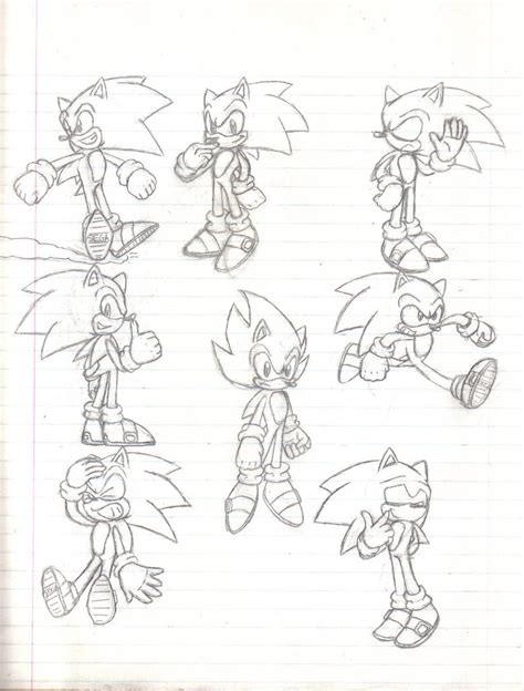 Sonic Poses 1 By Stealthfang On Deviantart