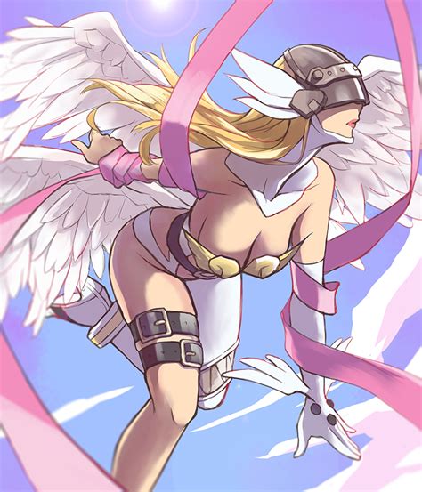 Angewomon Digimon And More Drawn By Den Kur Yuki Danbooru