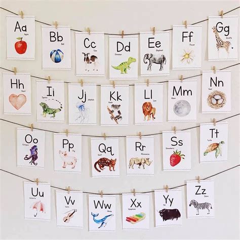 Alphabet Flash Cards Wall Display | Etsy in 2021 | Alphabet cards, Alphabet flashcards, Alphabet ...