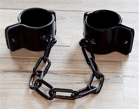 Steel Handcuffs Ankle Cuffs With Chain Steelbondage Bdsm Forge