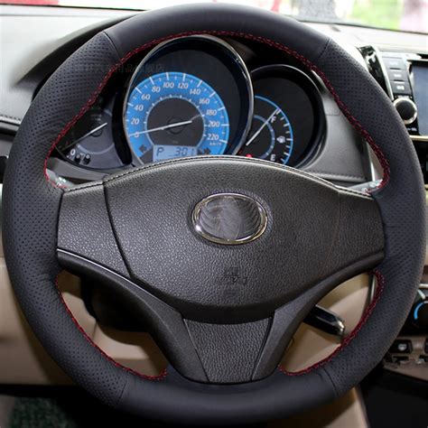 Maybe you would like to learn more about one of these? DIY Leather Car Steering Wheel Cover for Toyota Vios Special Hand stitched Genuine Leather ...