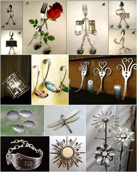 Fab Ideas On Vintage Silverware Art With Images Silverware Art