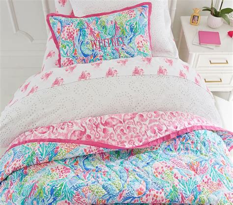 Lilly Pulitzer Mermaid Cove Kids Comforter Set Pottery Barn Kids