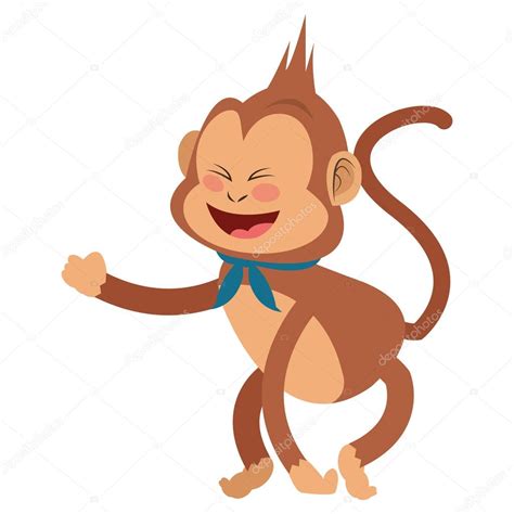 Smiling Monkey Cartoon Icon Stock Illustration By ©jemastock 116016752