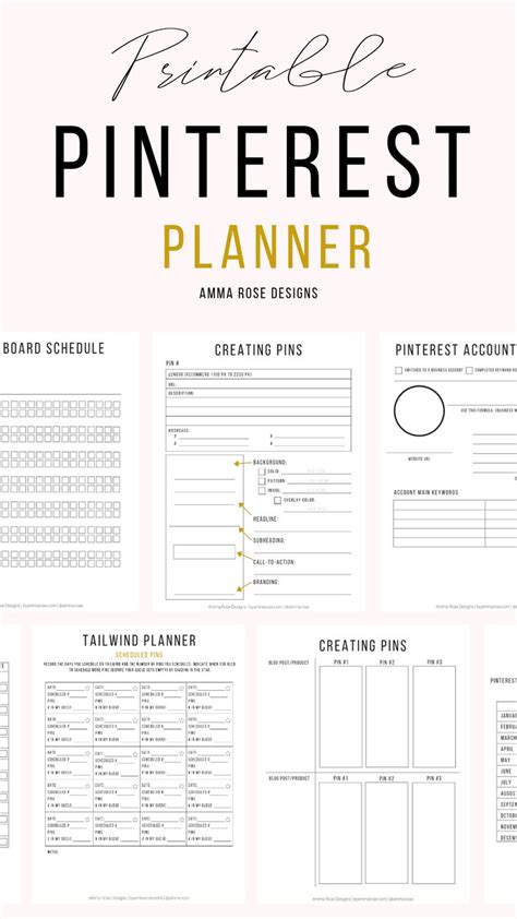 Pinterest Marketing Planner Pinterest Planner Pinterest Guide
