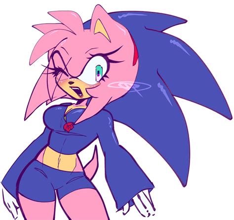 Wearing their bfs hoodies💙 ️🤍 (by @loguuchan) : r/SonicTheHedgehog