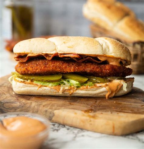 Crispy Chicken And Bacon Sandwich With Bbq Mayo Something About