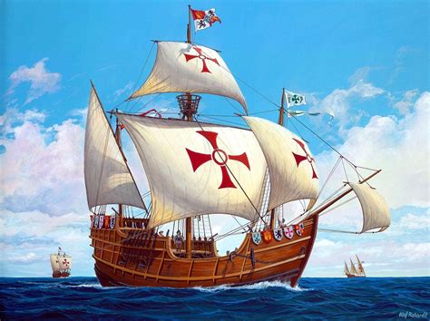 Nao Santa María Y Carabelas Pinta Y Niña 1492 Model Ships Tall Ships