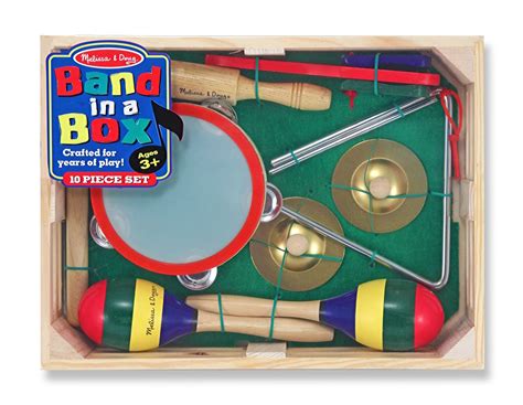Melissa And Doug Band In A Box Clap Clang Tap 10 Piece Musical