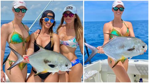 The Girls Catch Their First Permit Offshore Fishing Florida Youtube