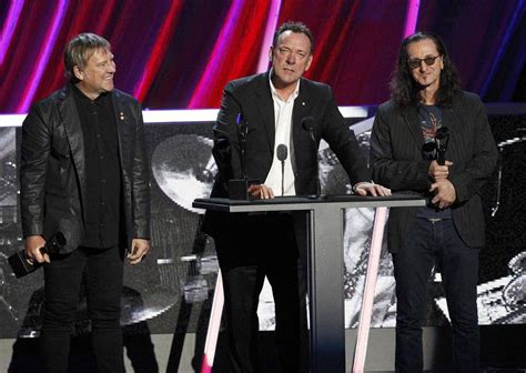 In Pictures Rush Inducted Into Rock And Roll Hall Of Fame The Globe And Mail