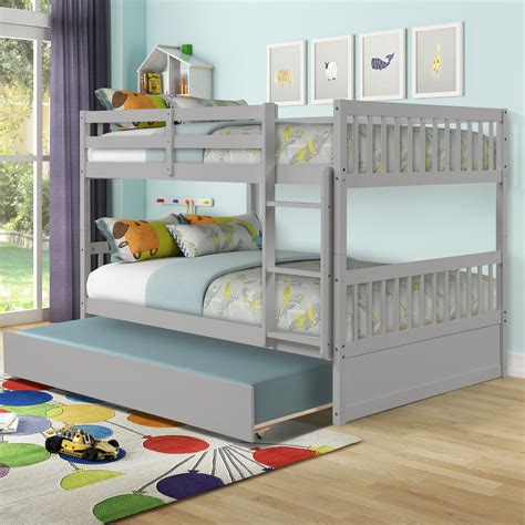 Full Over Full Bunk Bed Btmway Full Size Bunk Bed Frame With Trundle