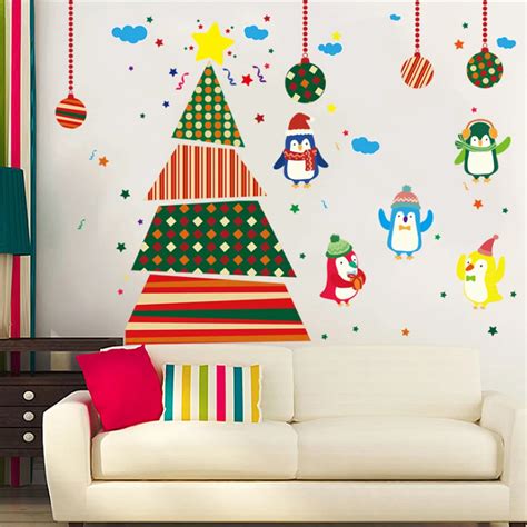 Christmas Tree On The Wall Decor Diy Christmas Tree Wall Art At