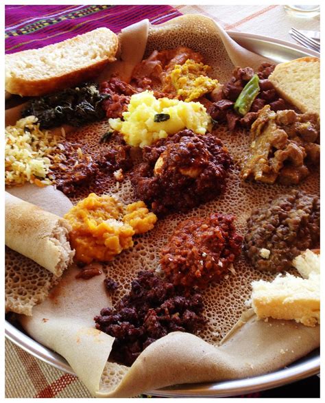 Maybe you would like to learn more about one of these? Ethiopian traditional food injera bread | "National Food ...