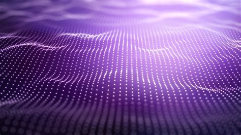 Free Photo 3d Techno Purple Background With Flowing Dots