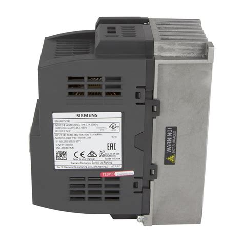Variable Frequency Drive Siemens Sinamics V20 6sl321 Automation24
