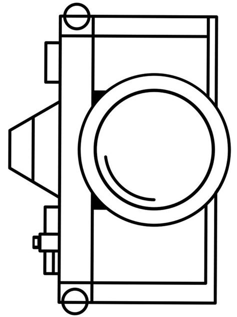 Polaroid Camera Coloring Page The Camera Is An Optical Device For Capturing Still Images And R