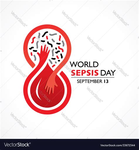 World Sepsis Day Observed On September 13th Vector Image