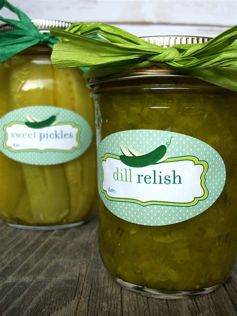 Cute Pickle Oval Canning Labels Fit Quilted Jelly Jars Canningcrafts