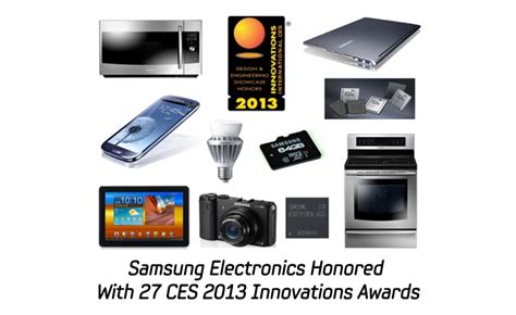 Samsung Electronics Honored With 27 Ces 2013 Innovations Awards