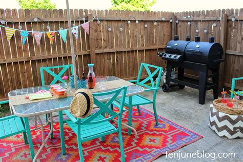 Ten June Colorful Outdoor Patio Makeover Reveal