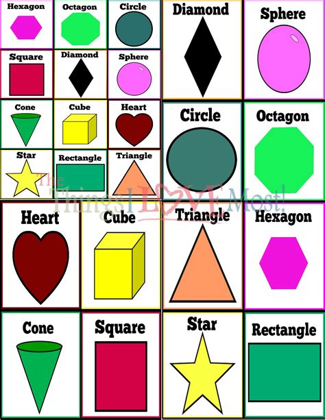 Learning Shapes While Having Fun Free Printable Pre K Learning Games