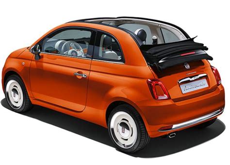 Fiat 500 Convertible Perfect Orange Anniversario Love Fiat