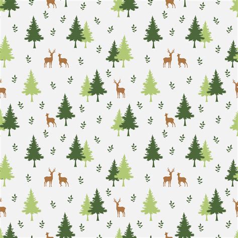 Happy Holiday With Christmas Tree Seamless Pattern On Pastel Background