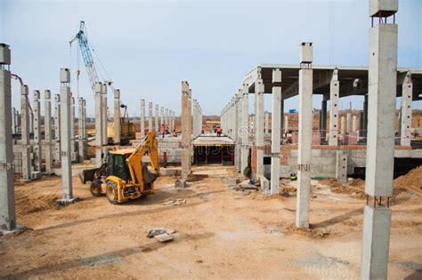 Construction Of The New Building Stock Photo Image Of Cement