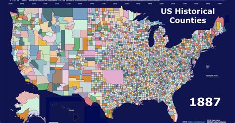 Animated Map The History Of Us Counties Over 300 Years