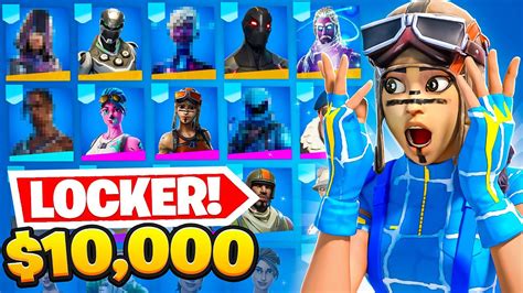 My 10000 Fortnite Locker Tour Og Rare Skins Youtube