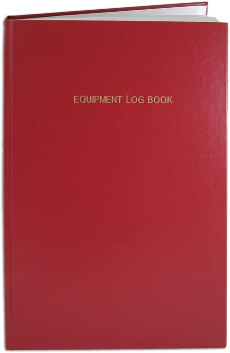 Bookfactory Equipment Log Book 96 Pages 8 78 X 13 12