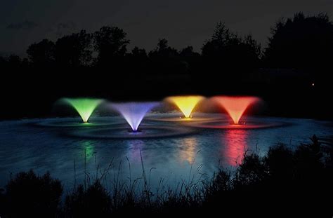 Kasco Marine Aerating Fountain Led Lights Wcolor Changing 1 Hp