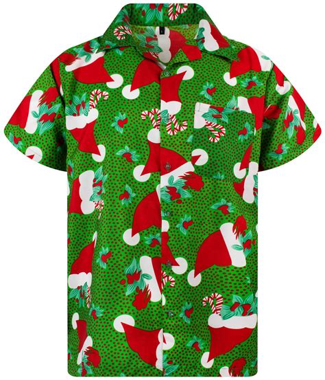 King Kameha Funky Hawaiihemd Weihnachten Christmas Hats Hawaiishirt