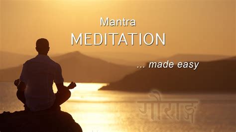 1 Mantra Meditation Getting Started Youtube