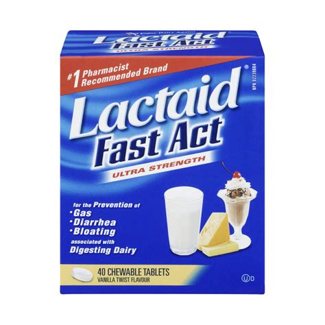 Lactaid Fast Act Chewable Tablets 40tabs Healthquest Ltd