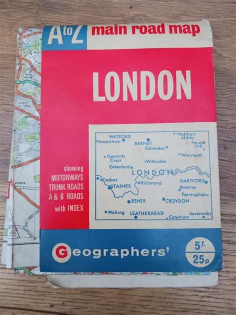 Vintage London Street Atlas By Geographers A Z Map Co Ltd 865 Picclick