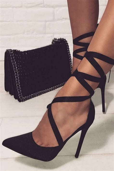 Hottest Black Strappy Heels Designs Shoe Shoes Womenshoes Heels