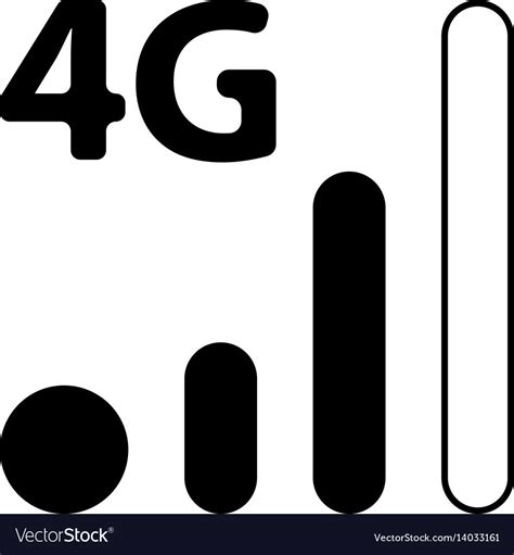 Mobile Smart Phone 4g Network Icon Royalty Free Vector Image