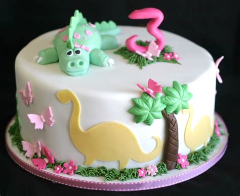 Pink Little Cake Dinosaur Cake Girl Dinosaur Birthday Princess