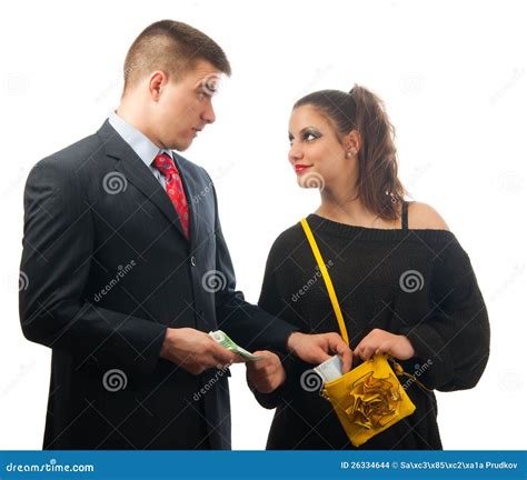 Surprised Young Businessman Giving Too Much Money Stock Photo Image