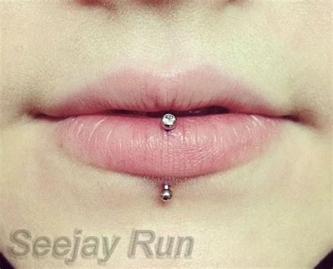 Vertical Labret Verticallabret Piercings Accesorios Ropa