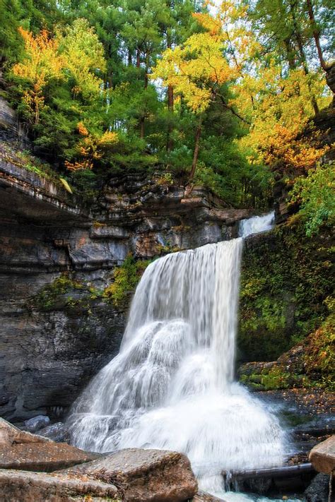 Cowshed Falls At Watkins Glen State Park Finger Lakes New York