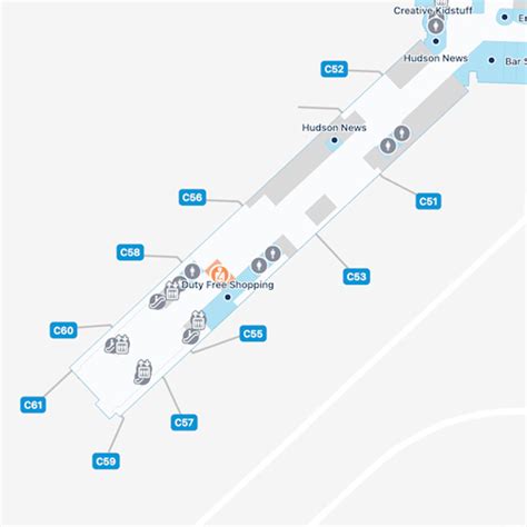 Pittsburgh Airport Map Pit Terminal Guide