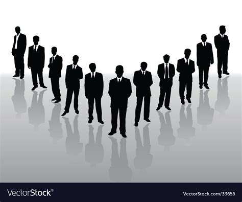Businessmen Silhouette Royalty Free Vector Image
