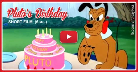 Plutos Birthday Party Mickey Mouse Short Film 1a Happy Birthday
