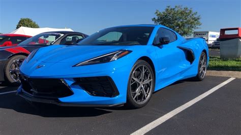 2020 Corvette C8 Rapid Blue In The Wild Youtube