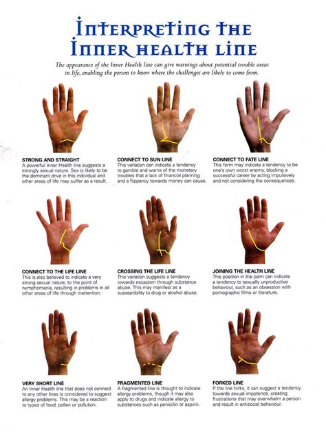 Interpreting The Inner Health Line Palmistry Palm Reading Palmistry